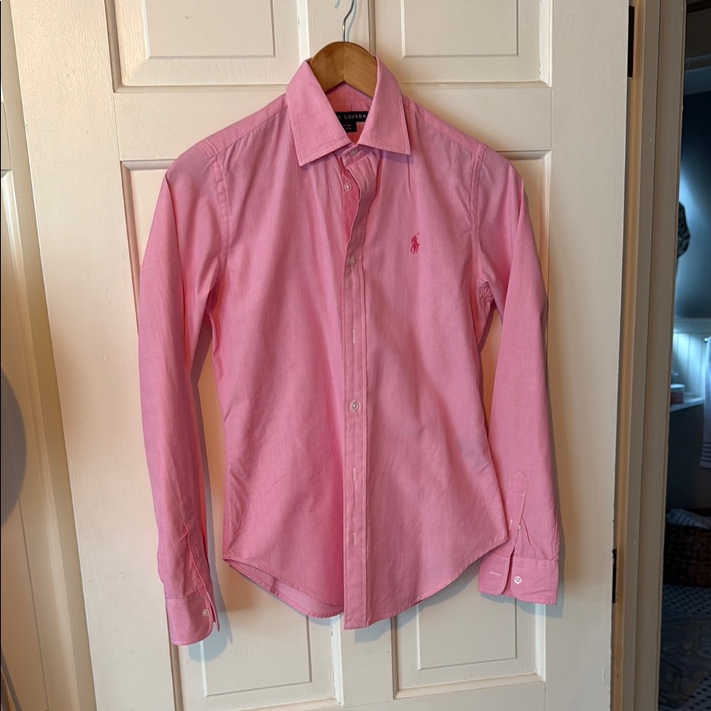 Ralph Lauren Fitted Pink Shirt